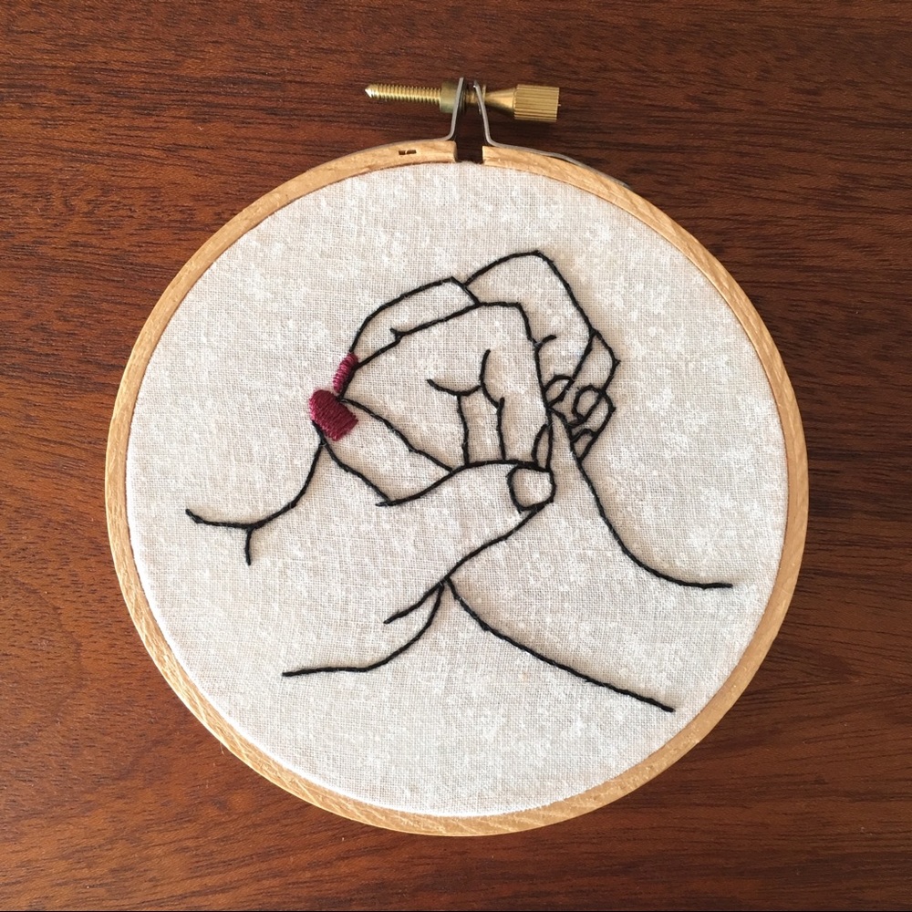 4” Love Theme Embroidery Hoop